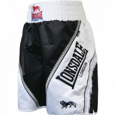 Lonsdale Boksbroek Groot Logo Braid Zwart/Wit 402427